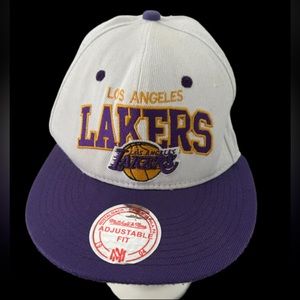 MITCHELL & NESS NBA LOS ANGELES LAKERS BASKETBALL ADJUSTABLE FIT WOOL CAP HAT